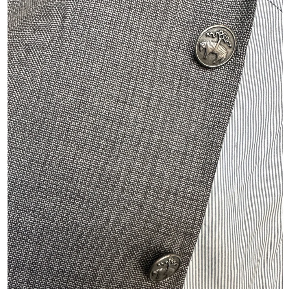 Brooks Brothers Explorer Fitzgerald‎ Fit Gray Wool Blend Sport Coat Blazer 46R